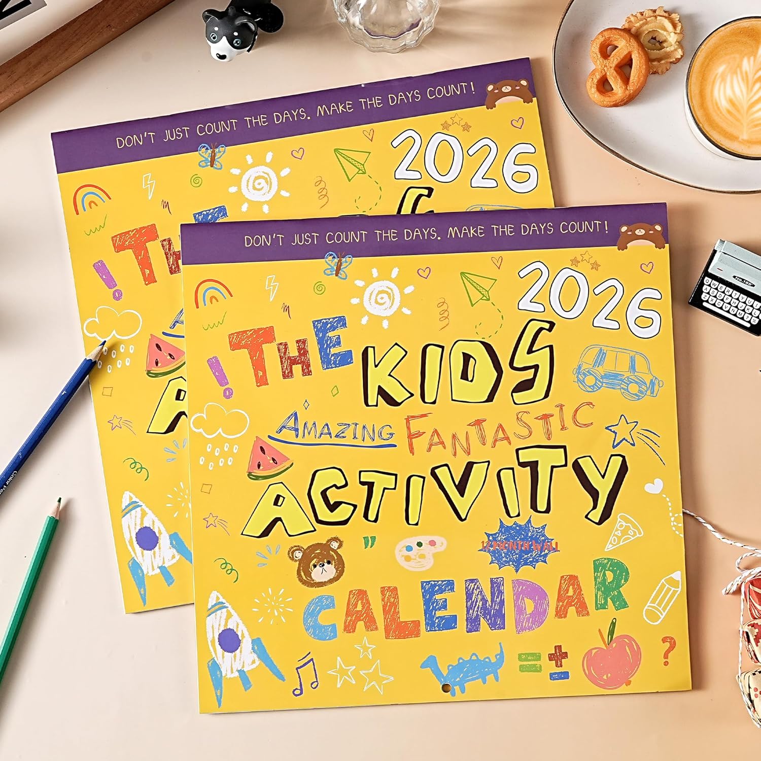 2026 Kids Calendar - Fantastic Amazing Marvelous Activity Wall Calendar for Kids, Jan. 2026 - Dec. 2026, Toddler Calendars for Home/Classroom, 12 Different Theme Games, Stickers and Storage Pocket - Image 8