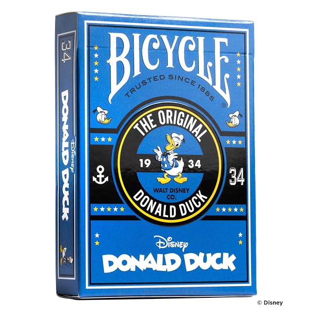 Bicycle Disney - Donald Duck Baraja de Cartas para coleccionistas y Fans del Pato Donald