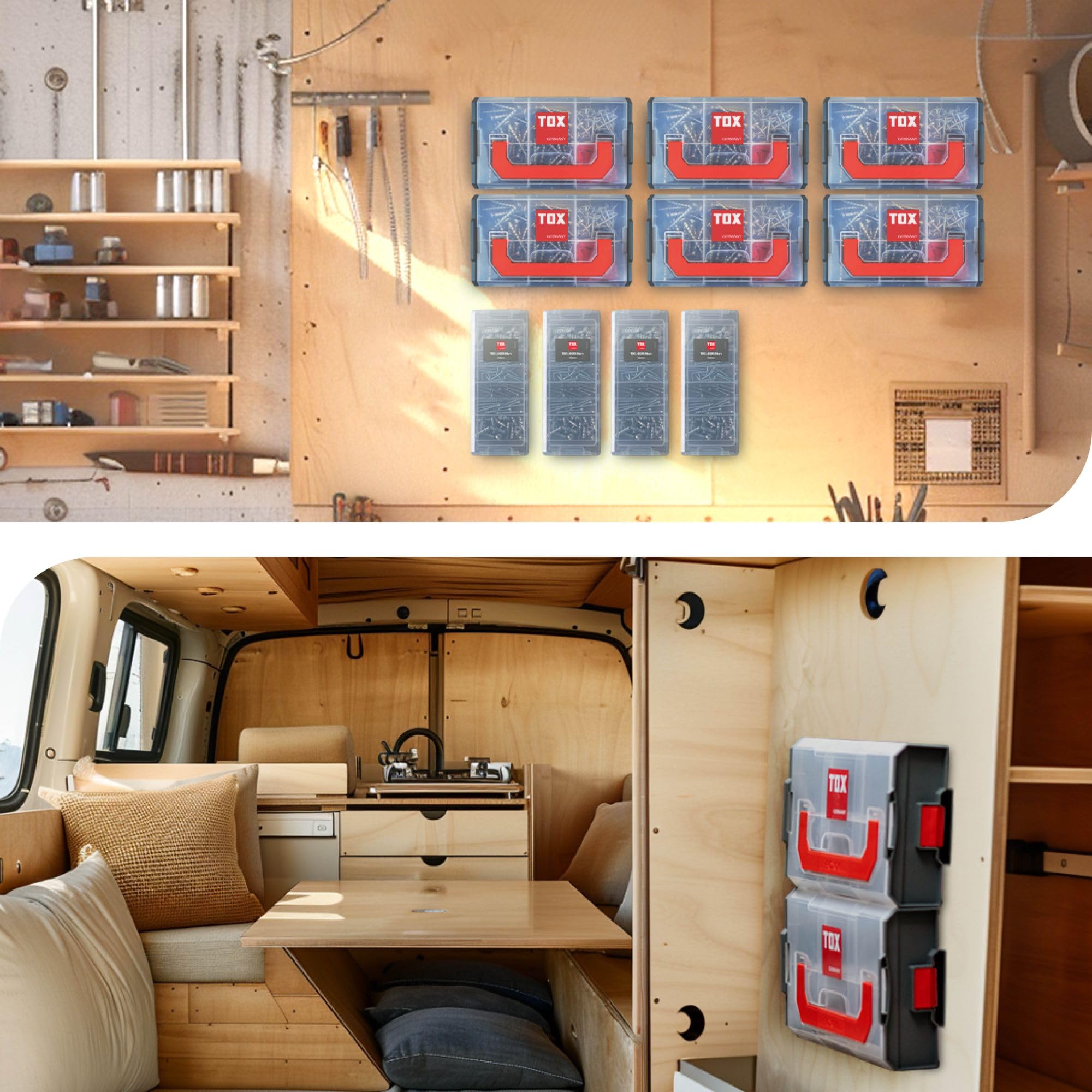 TOX L-BOXX Mallette D'assortiment Allround Tri, Résistante Aux Charges & Empilable Avec Tri Chevilles à Usage Général Pour Fixations Dans Presque Tous Les Matériaux De Construction, 1 Pièce, 094900901