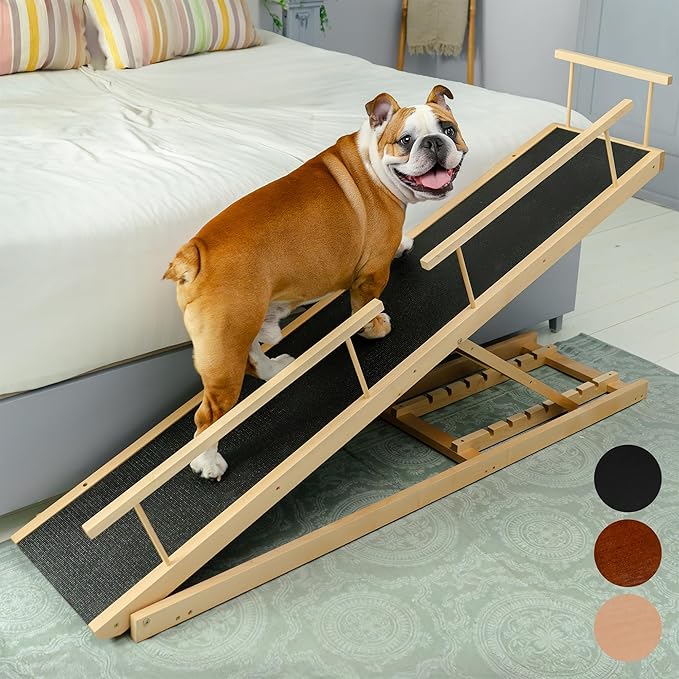 Tucker Murphy Pet™ Rampe Pour Chien Pour Lit, Grande Rampe Pour Chien En Bois Avec Surface Antiderapante C113121972