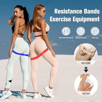 Resistance Bands Set of 5 Loop Exercise for Home Gym Yoga