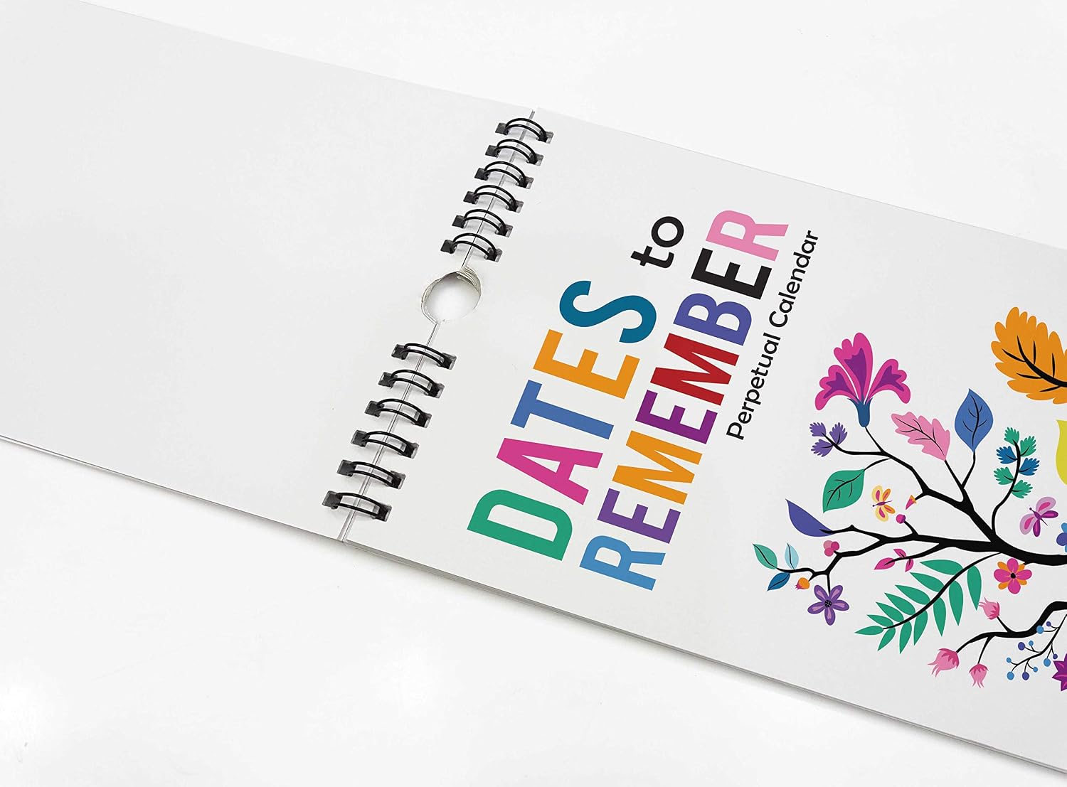 Inkdotpot Floral Tree Perpetual Calendar Birthday Wall Hanging Anniversary Special Event Reminder Calendar Book Journal Stationary Wall Hanging Birthday Gift Card Planner Organizer - Image 5