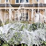 1400 sqft Halloween Spider Webs Decorations with 150 Extra Fake Spiders, Super Stretchy Cobwebs for Halloween Decor Indoor and Outdoor