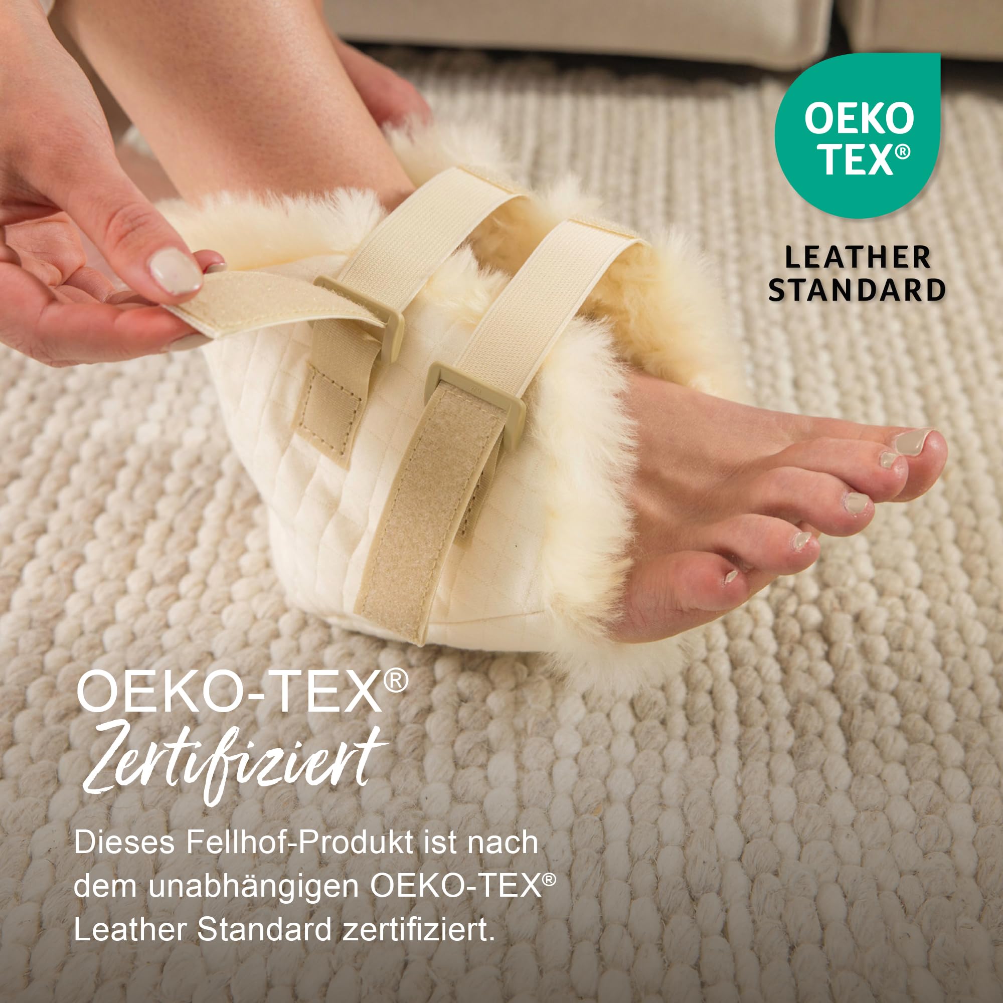 Fellhof Lammfell-Fersenschoner DEKUBILAX waschbar 60°C