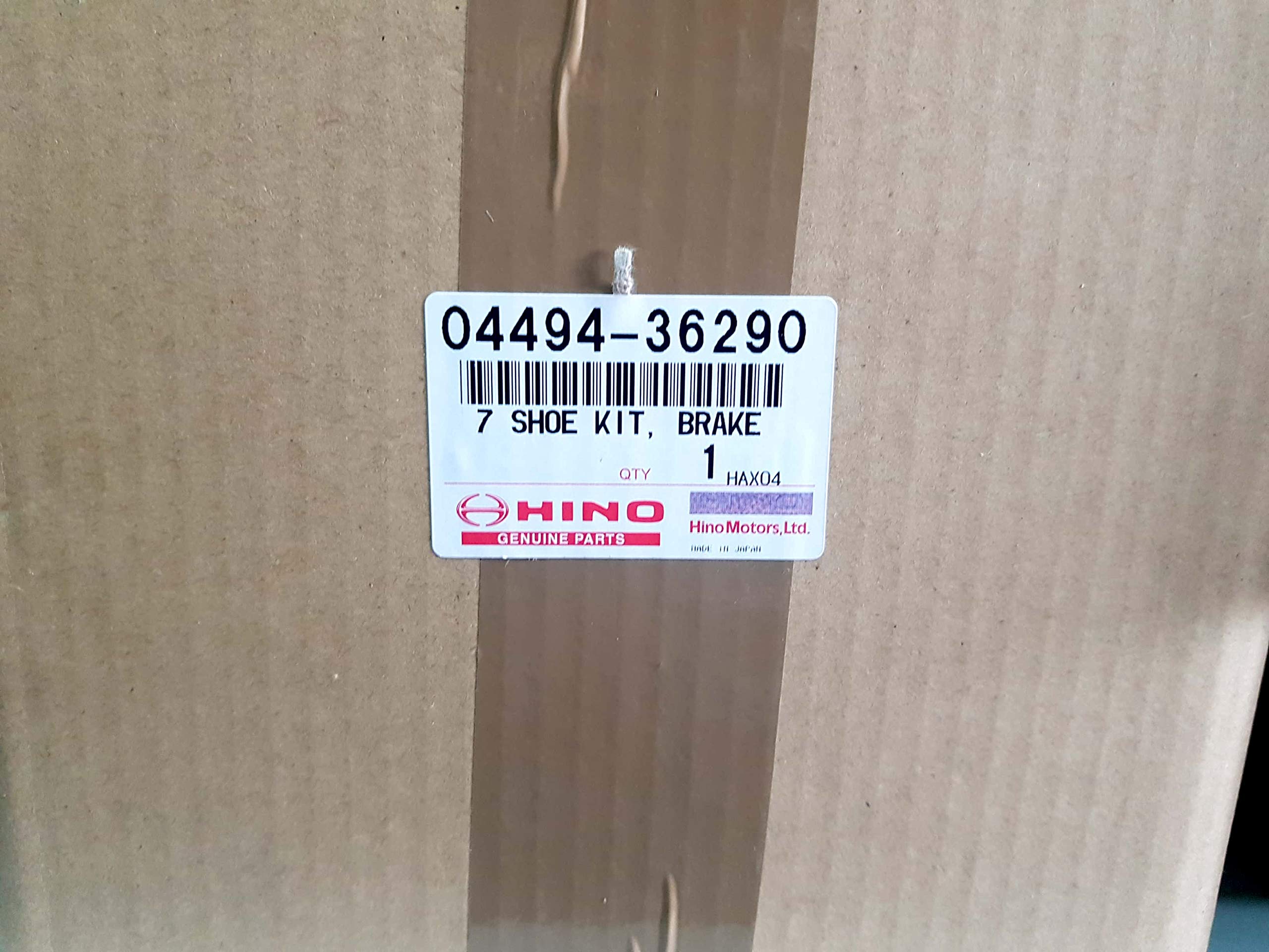 Hino 04494-36290 (0449436290) SHOE KIT, FRONT BRAKE;SHOE KIT, REAR for Dutro 300 Series