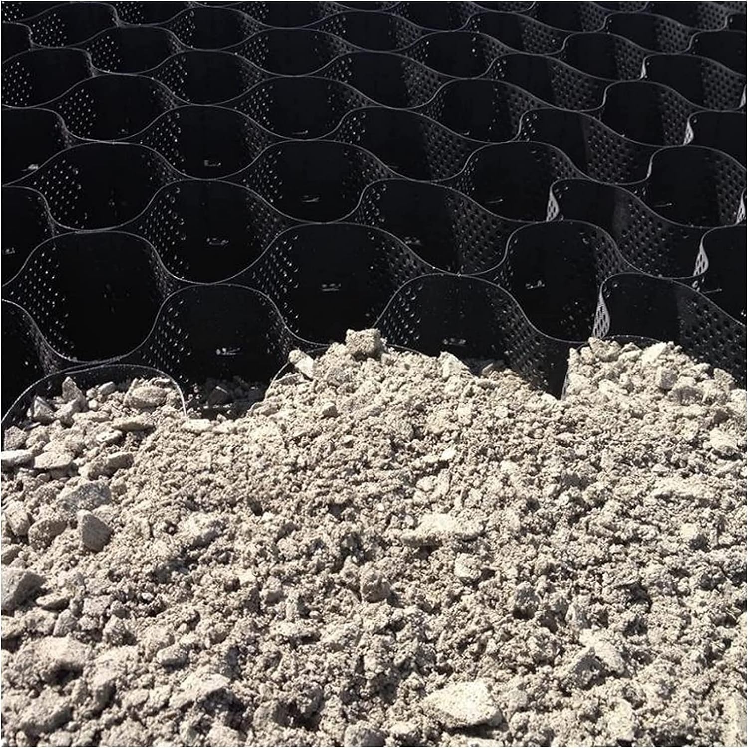 WaiDXn GYJ Geogrids For Landscaping Car Park Driveways - Flexible Collapsible Gravel Pavers, Slurry Control Concrete HY(8m x 6m (26ft x19.5ft))