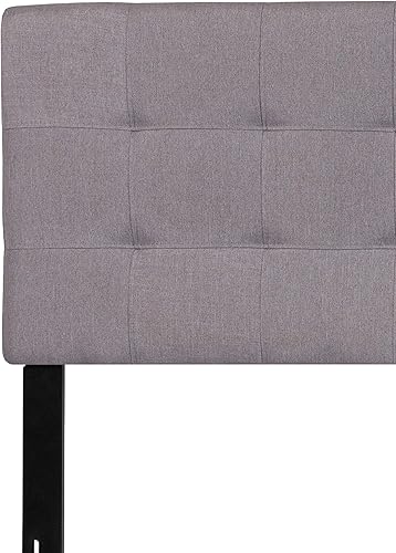 Miniatura 4 de Flash Furniture Bedford - Cabecero tapizado con capitoné, tamaño King, en tela gris claro