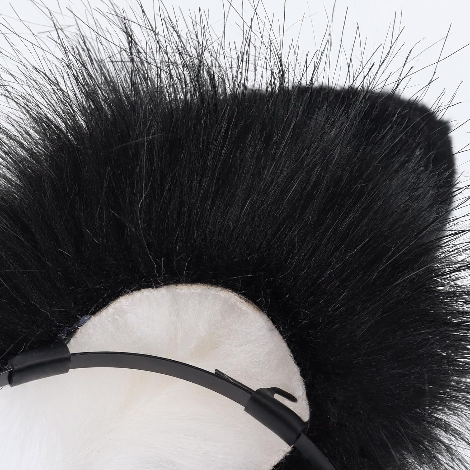 Animal Fox Wolf Ears Headbands Faux Fur Handmade Hairband for Halloween Party Hair Accessories - Image 4