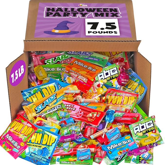 Trick or Treat Candy Assortment Bulk 7.5 Pounds Halloween Bulk Candies