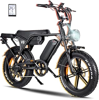 VOMO 20-Zoll E-MTB mit 250W Motor & 48V/30Ah Akku | Bis zu 100 km Reichweite | 7-Gang Schaltung & hydraulische Scheibenbremsen | Ideal für Stadt & Gelände | Starkes E-Bike für Erwachsene