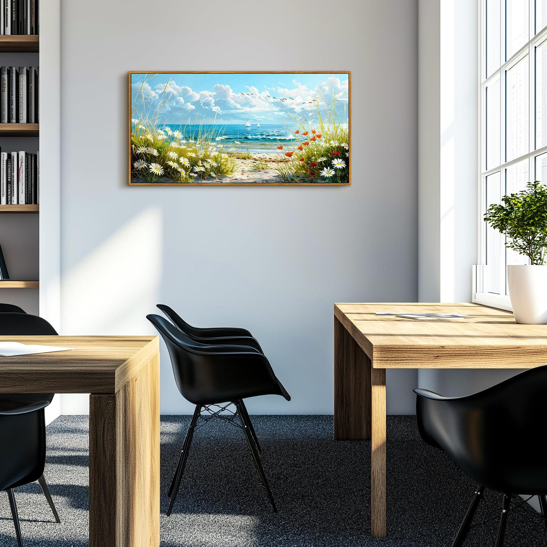 hyidecorart Flores Mar Marcos Cuadros Decoracion Salon Moderno 50x100 cm