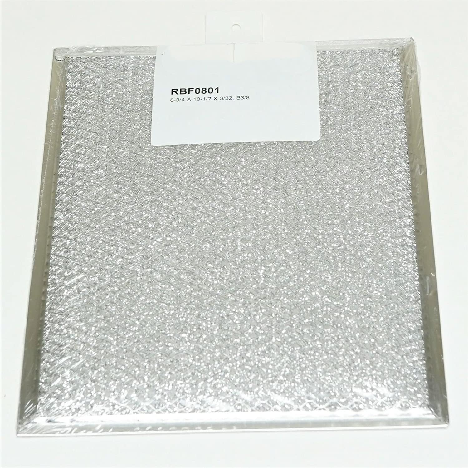 RBF0801 Range Vent Hood Aluminum Filter fit for Broan, Nutone, Whirlpool, Caloric, 97006931, 99010121, S97006931, 88150, 10-6128, S97006931, 4341977, 47001062