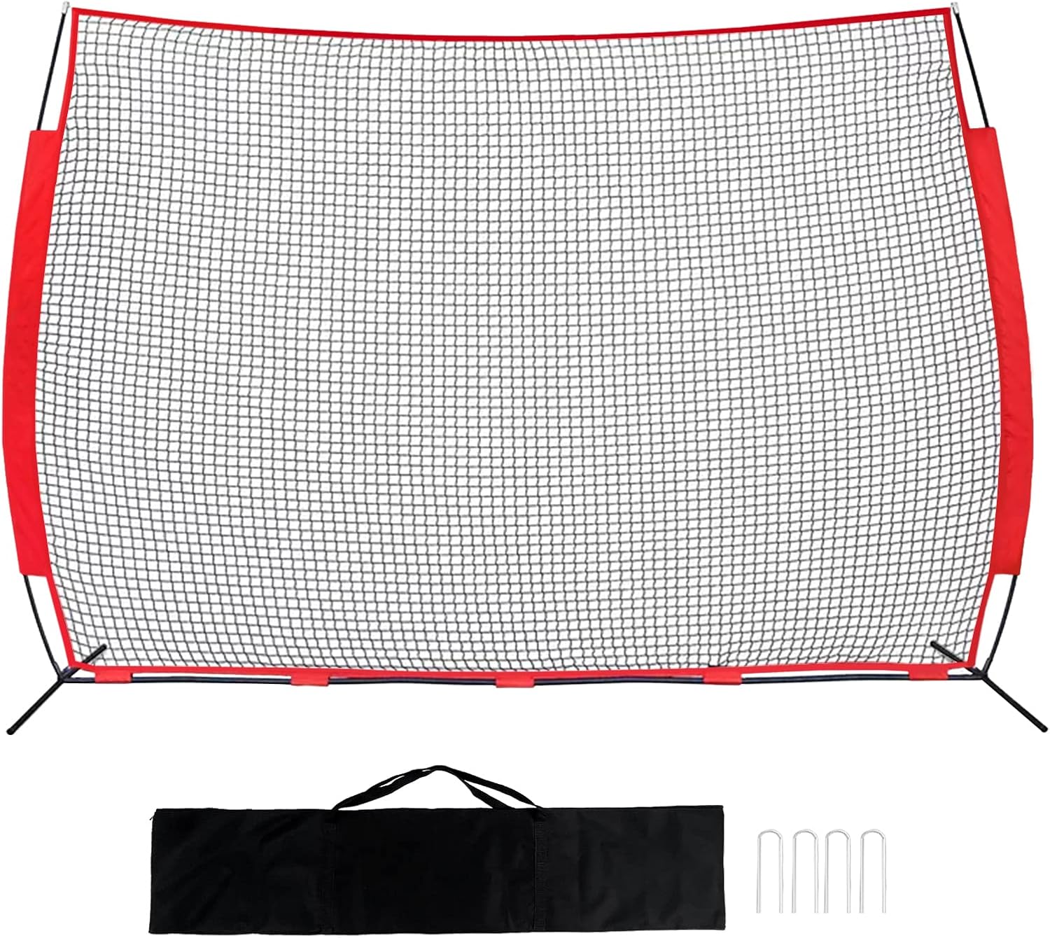 Portable Backstop Net, Barrier Netting, Tennis Backstop Net, Lacrosse, Baseball, Softball, Soccer, Basketball, Baseball Net, Protective Screen with Carry Bag, Baseball Practice Net