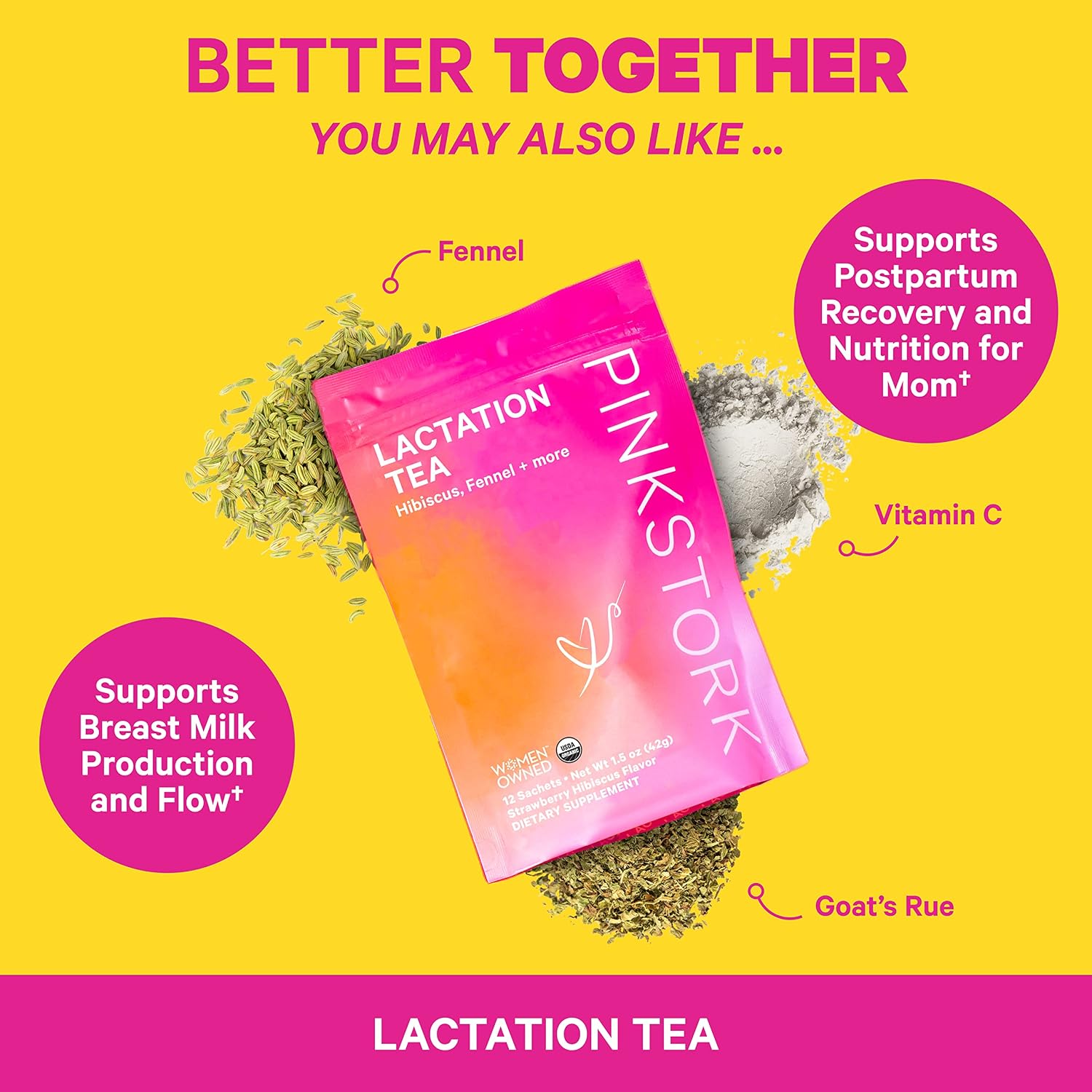 Pink Stork Lactation Support Sweets with Fenugreek and Milk Thistle, Lactation Supplement to Support Breast Milk Supply, Postpartum Breastfeeding Essentials - Watermelon, 30 Drops (Packaging May Vary)