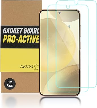 Gadget Guard Glass for Galaxy S24 Screen Protector [Pro-Active Shatterproof] Screen Protector Galaxy S24 Tempered Glass Full Coverage Protection, 2 Packs