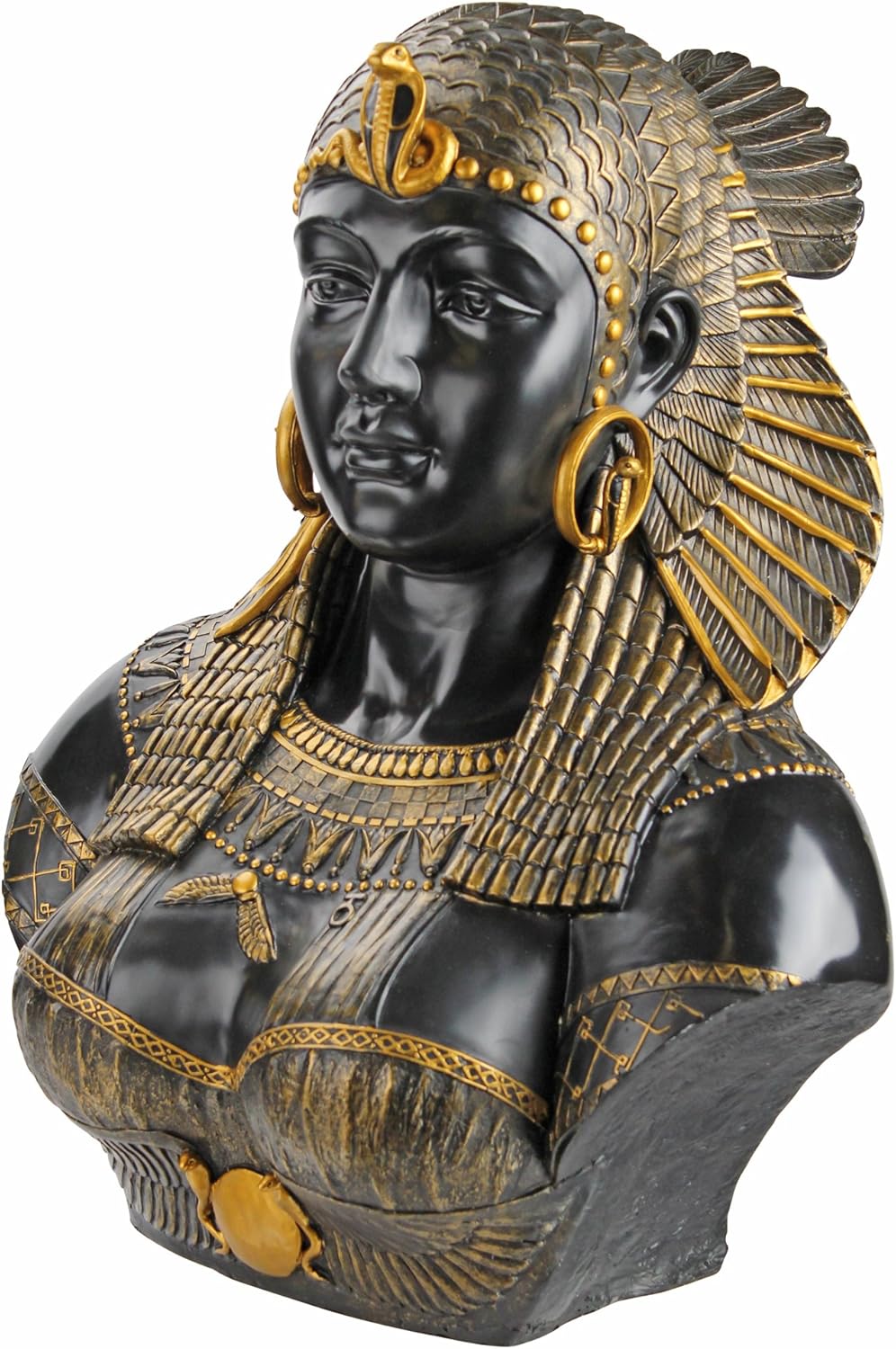 Amazon Co Jp 古代エジプト クレオパトラ女王 胸像 新古典派 インテリア彫刻 置物オブジェ 彫像 Queen Cleopatra Neoclassical Sculptural Bust 並行輸入品 ホーム キッチン