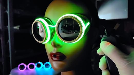 Amazon.com: LED Steampunk Goggles, SANGLE SOPFFY Steampunk  display picture 2