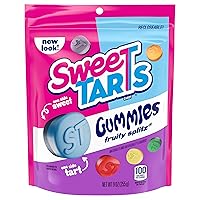 Vista 9 de SweeTarts Gomitas Fruity Splitz, caramelo, dulce y agridulce, bolsa resellable, 9 oz