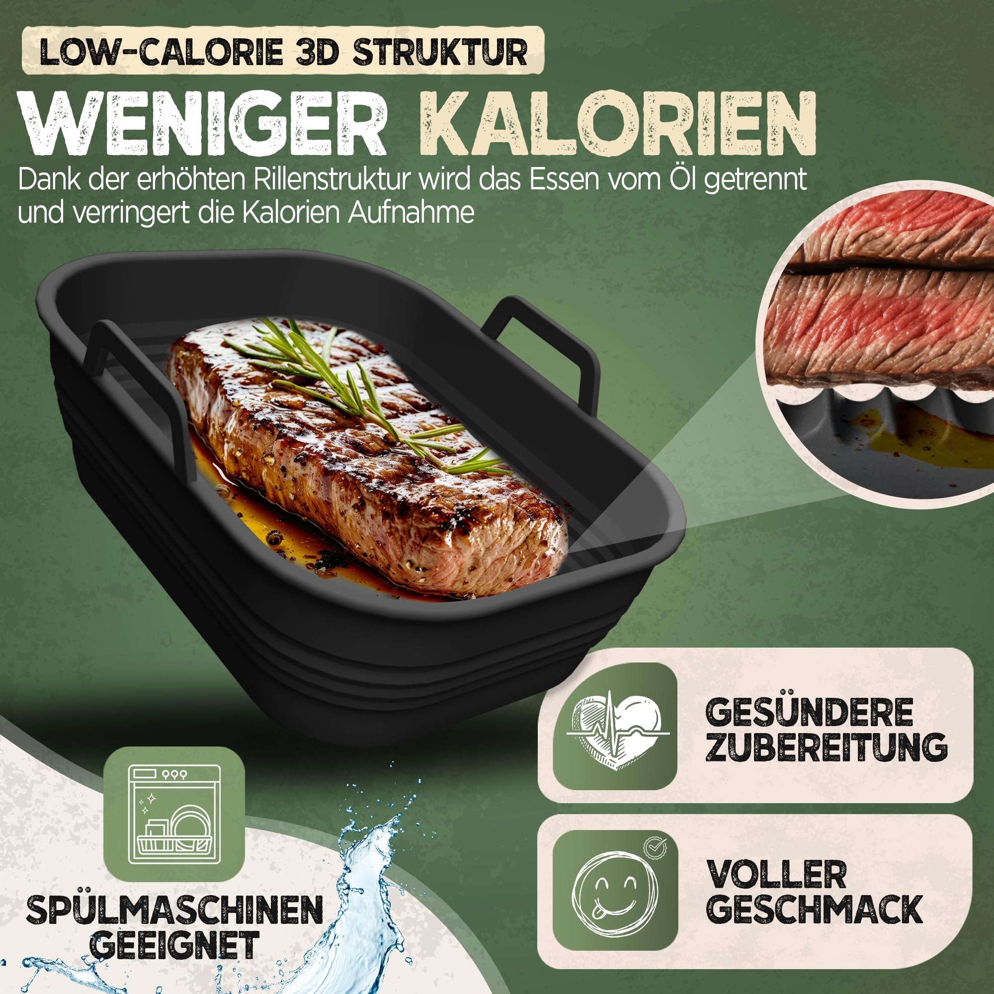 Accessori Per Airfryer Ninja Foodi Max Dual Zone AF400EU - 2 Stampi In