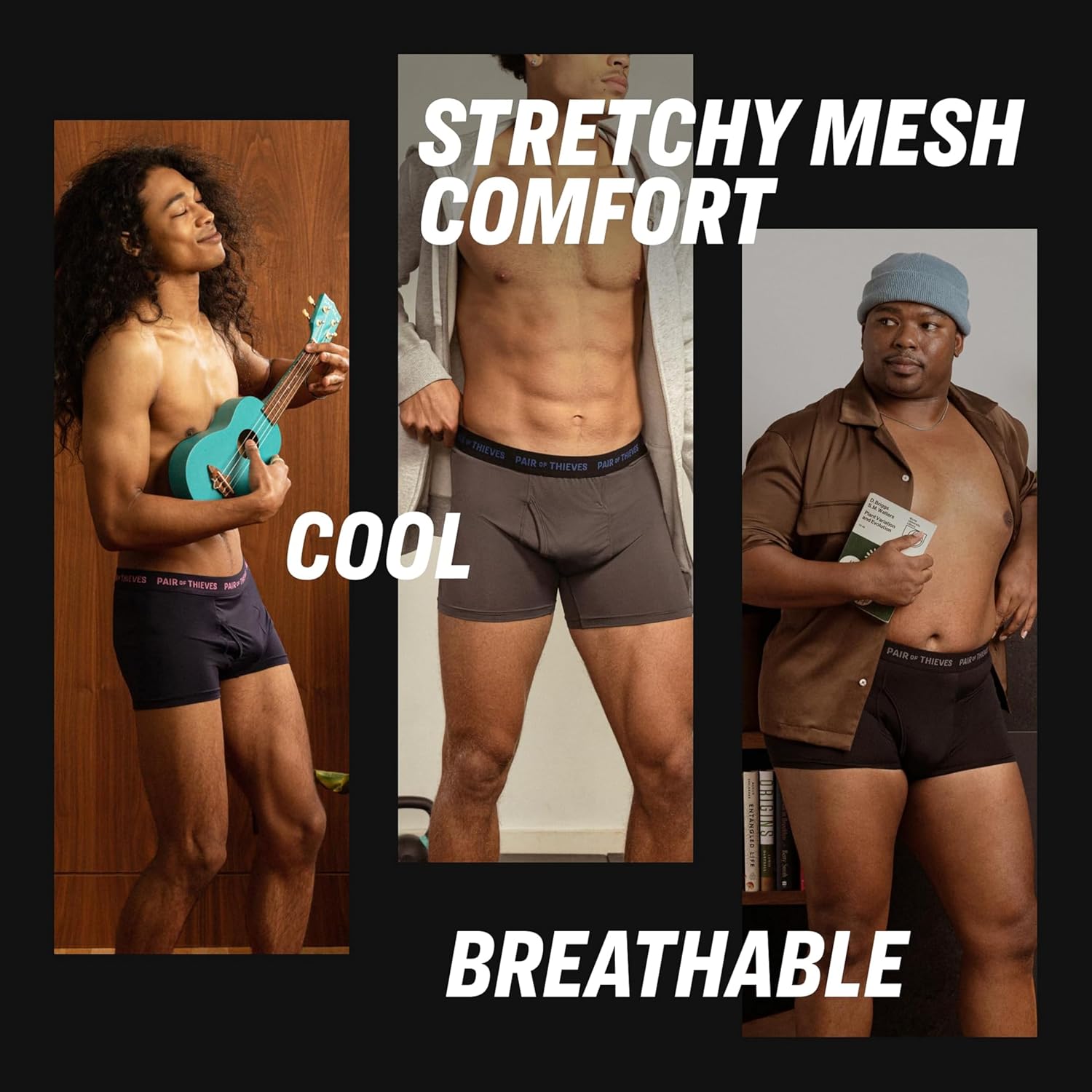 Pair of Thieves SuperFit Men’s Trunks – Breathable Mesh Cooling, Everyday Comfort, Easy-Access Fly - Image 4