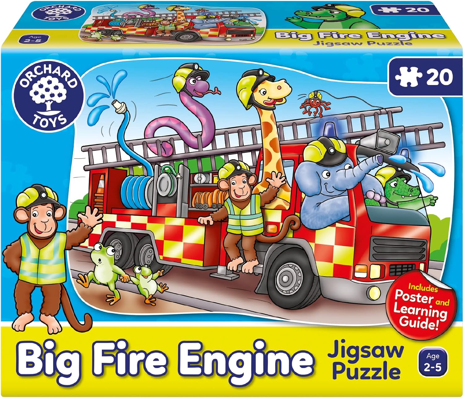 Orchard Toys Big Fire Engine Jigsaw Puzzle, 20 Piece Shaped