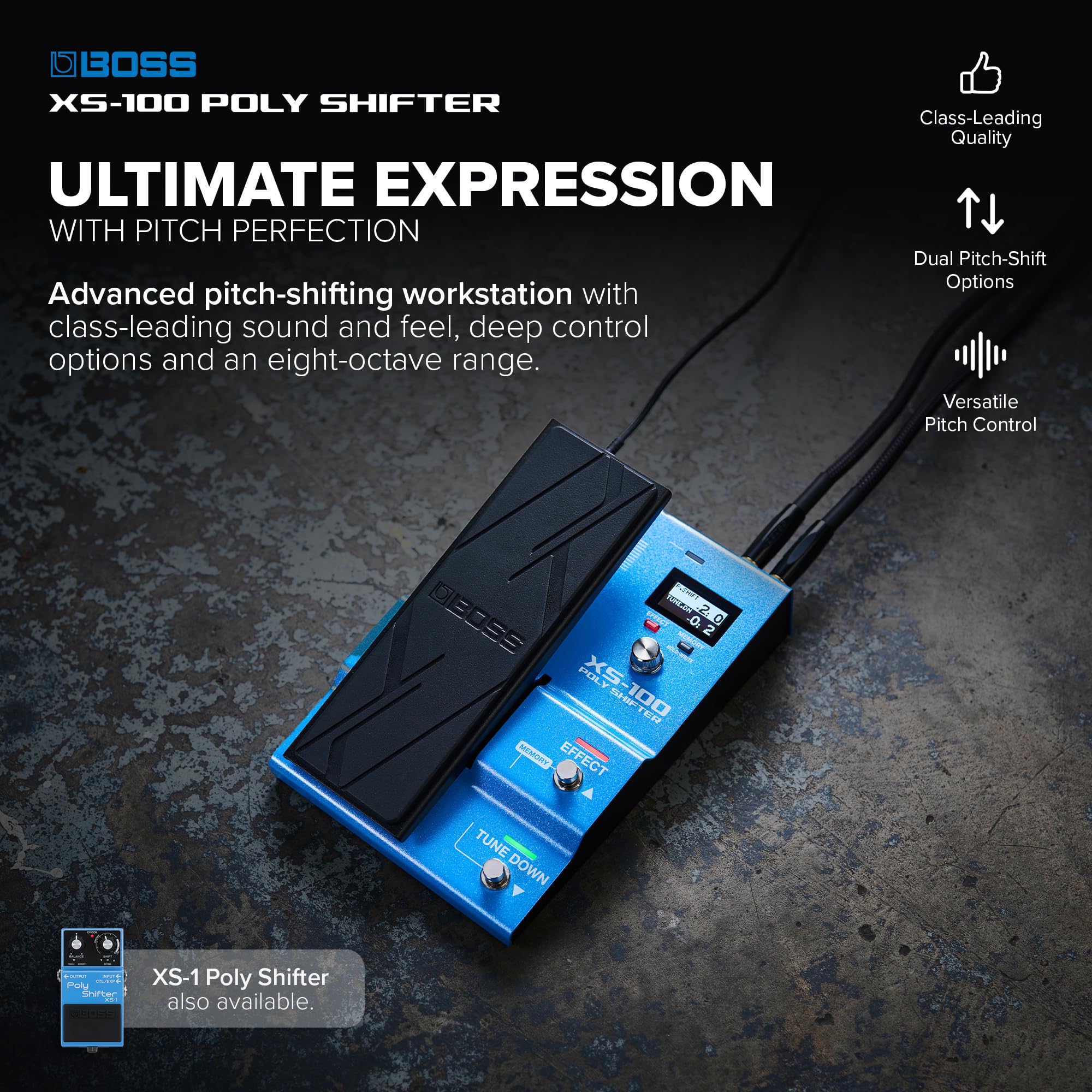 Amazon.com: BOSS XS-100 Poly Shifter | Advanced Pitch Shifting