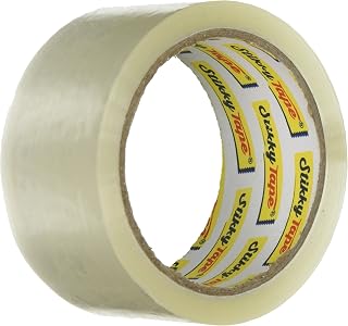 stikky 48 mm x 66 m Bajo Ruido cinta de embalaje – marrón (Pack de 6) -P, color marrón