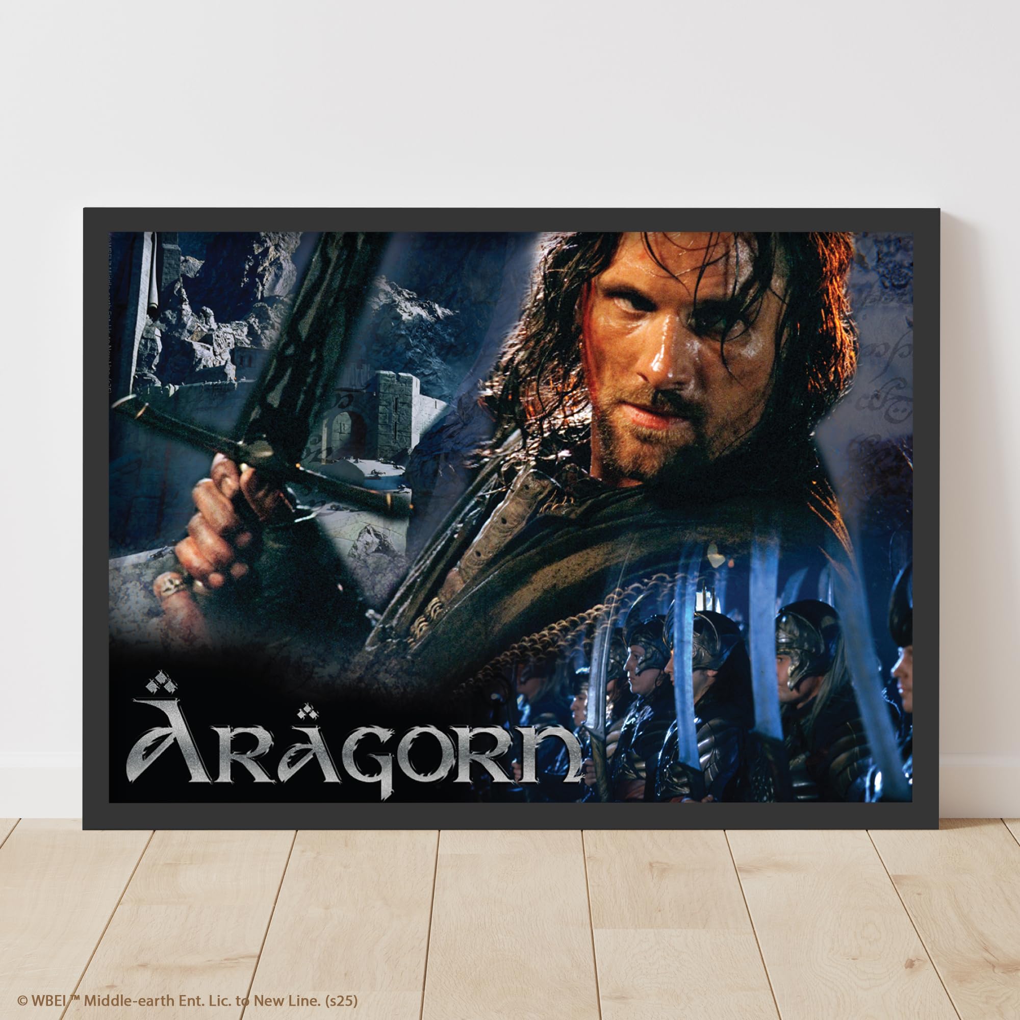The Lord of The Rings Print - Aragorn Andúril Poster Wall Art (29.7cm x 42cm - A3)