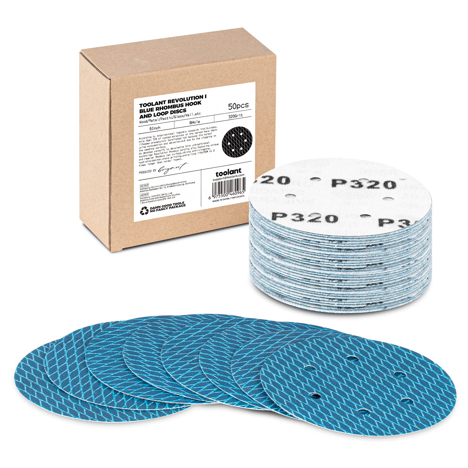 Diamond Sanding Discs - 50 Pack, Faster & Longer Lasting -25