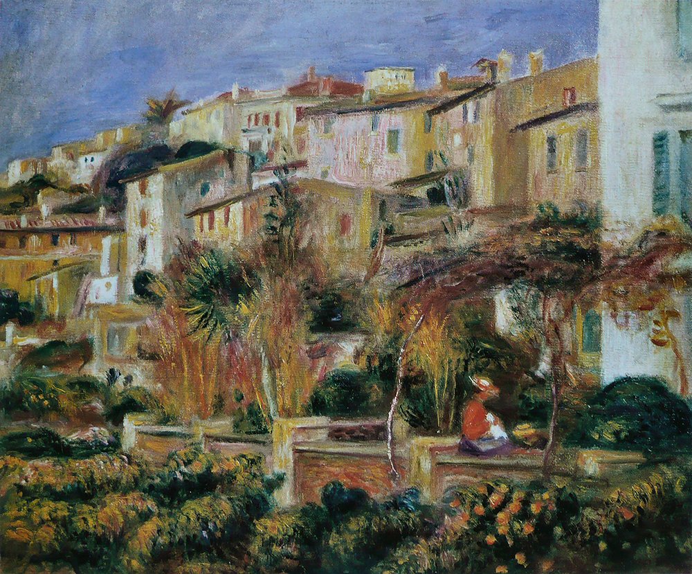 Cuadro Terrasses e Cagnes de Renoir para decorar tu salón con arte mate