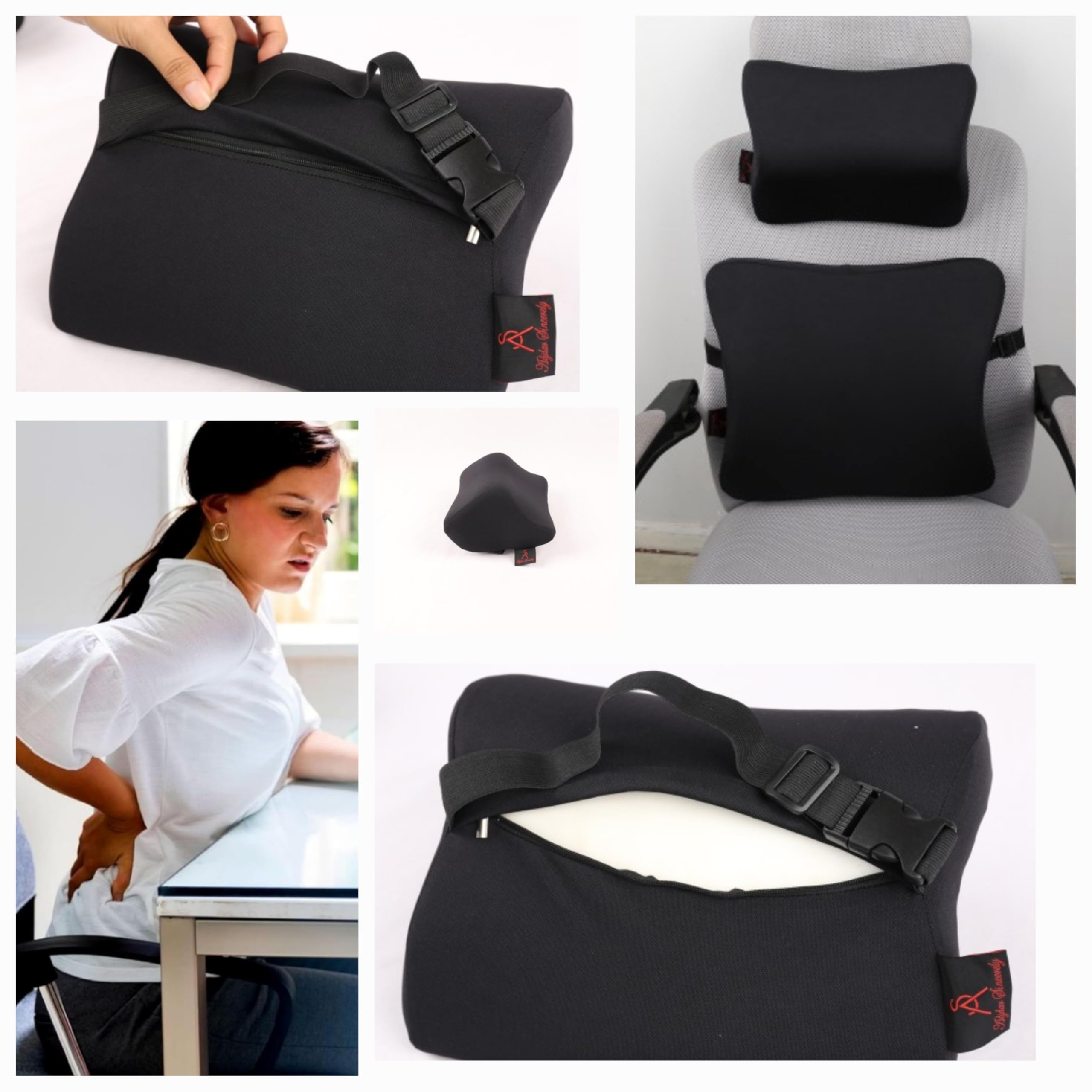 Quincry Appui-tête en mousse à mémoire de forme pour chaise de bureau, repose-tête de