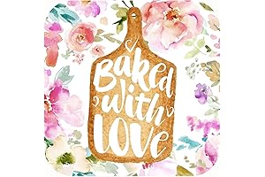 Elegant Floral Design Baking Labels for Cookies Baking