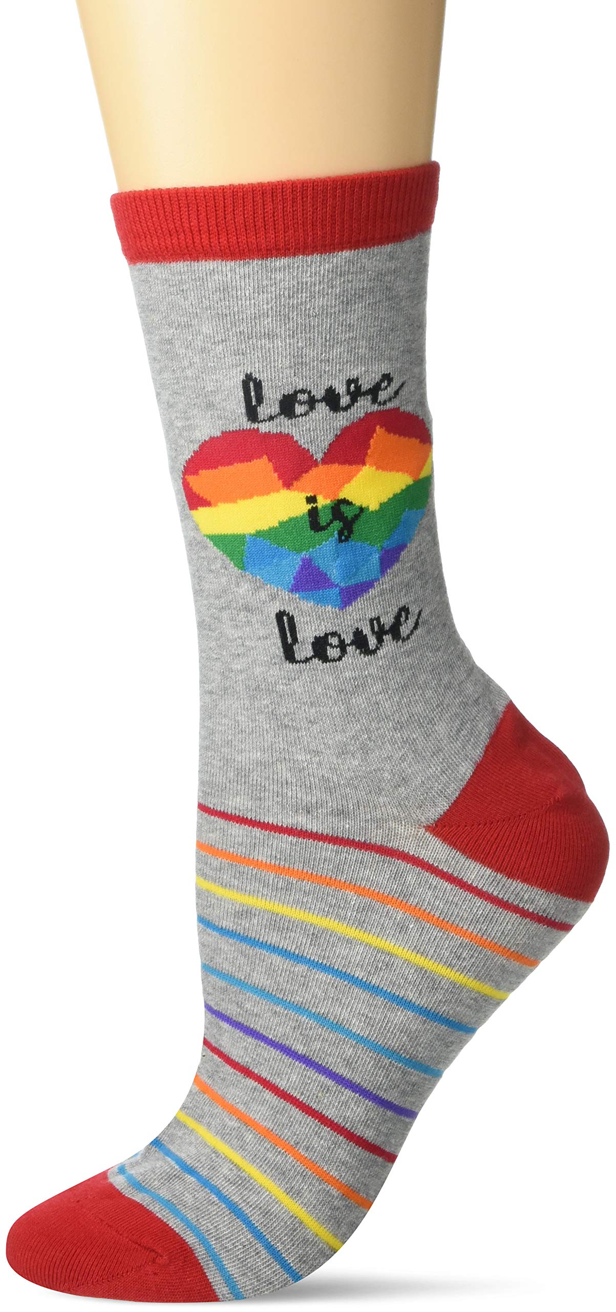 K. Bellwomens Fun Pride Crew Socks - 1 Pairs - Cool & Empowering Novelty Fashion Gifts