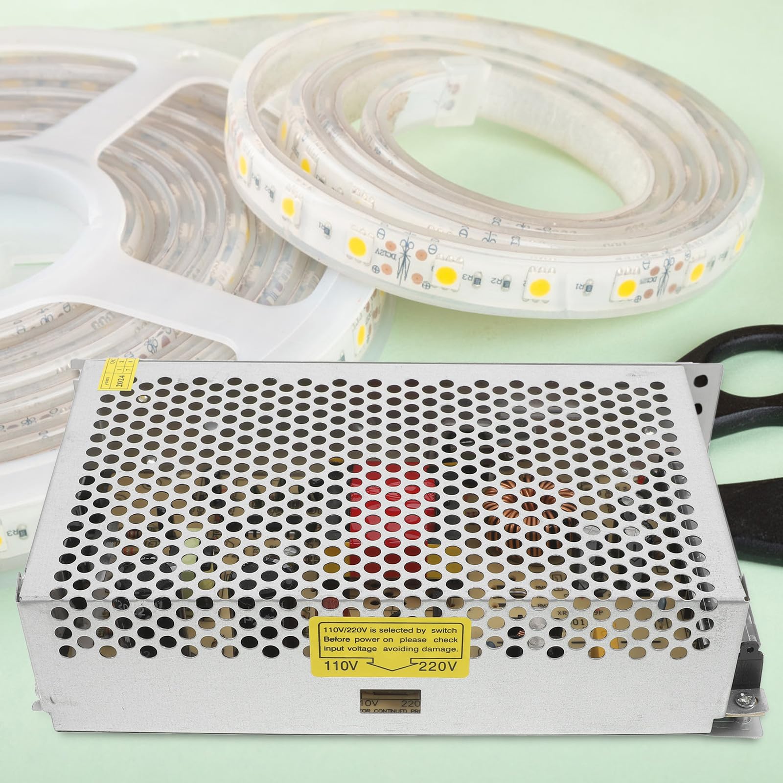 Gadpiparty Adaptador de Alimentación Conmutada 250w 24v 10a de Hierro Plata