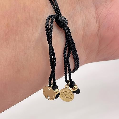 Miniatura 7 de St Michael Archangel Coin Medal on Adjustable Red Cord Wrist Adjustable Bracelet (Black)