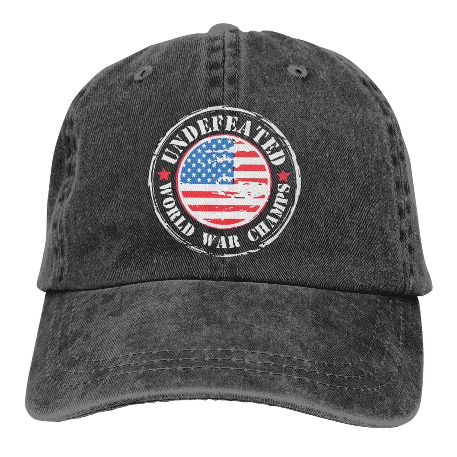 USA Undefeated World War Champs Hat Trucker Hat Hats for Men Women, Cap Baseball Cap Black