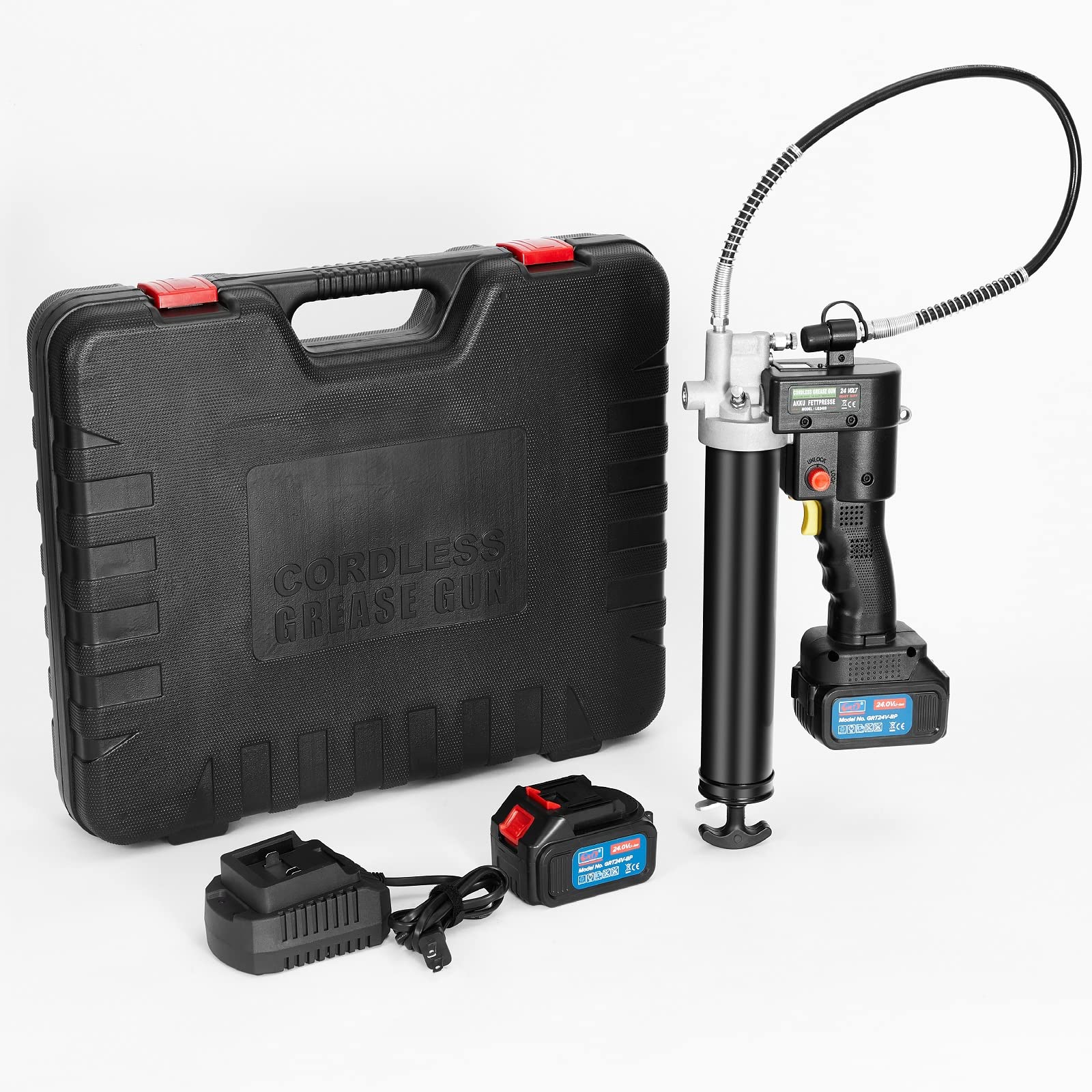 Photo 1 of Skywllin GRT Cordless Grease Gun,24V Lithium-Ion Powere;Supply with Charger,10000PSI