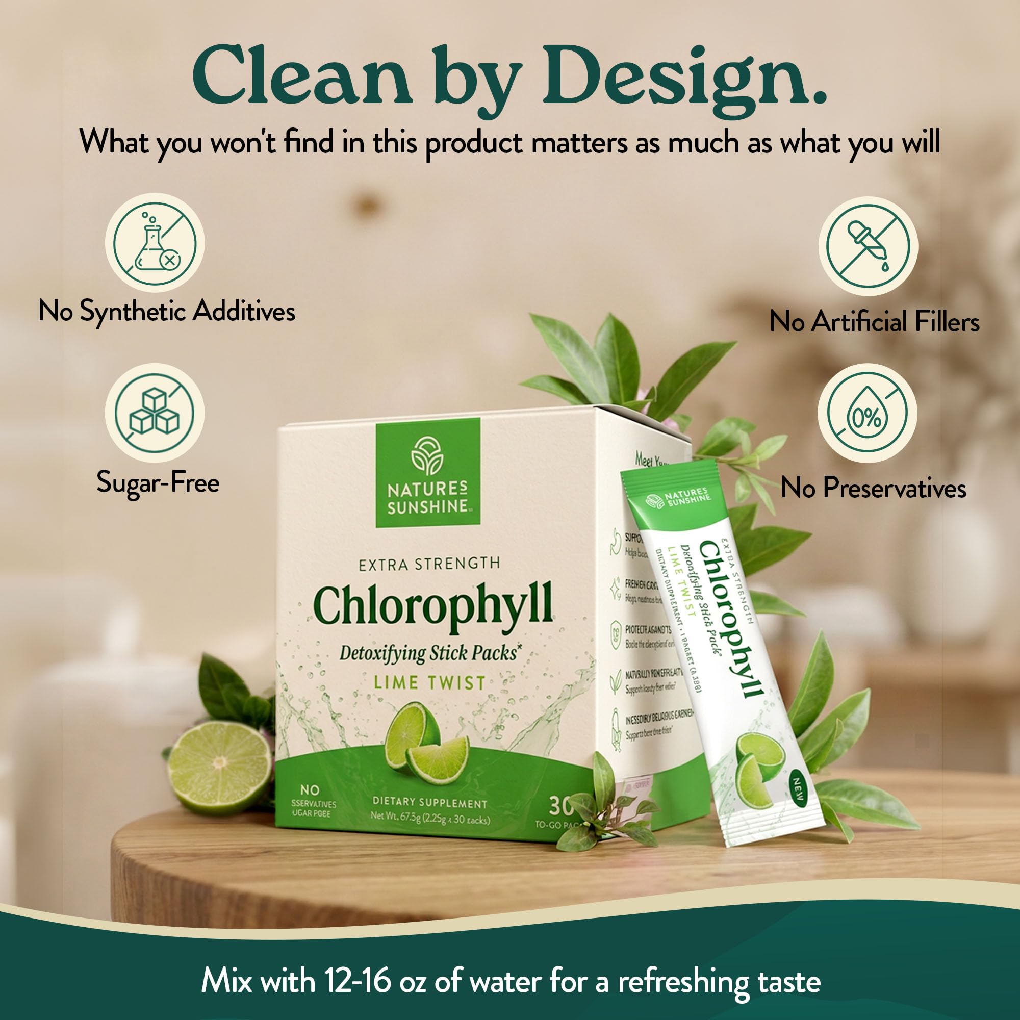 Nature's Sunshine Chlorophyll Stick Packs: Supercharge Your Detox and Boost Gut Health in Convenient, Delicious Stick Packs (Lime Twist) — Amazon image 5