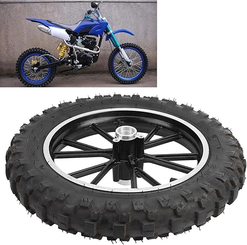 Miniatura 9 de Acouto Neumático de rueda trasera de motocross de 2.5-10 pulgadas 6010010 para PIT PRO Trail Dirt Bike Thumpstar RIM 0.5in AXLE, neumático de rueda