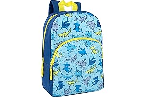 Smiling Sharks Kids Backpacks: Preschool, Kindergarten, Elementary School Essentials