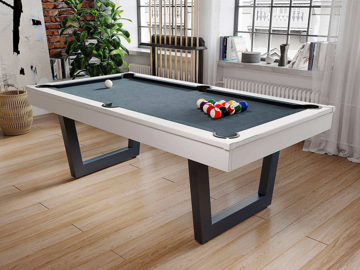 Vente-unique - Table Transformable : Billard & ping-Pong