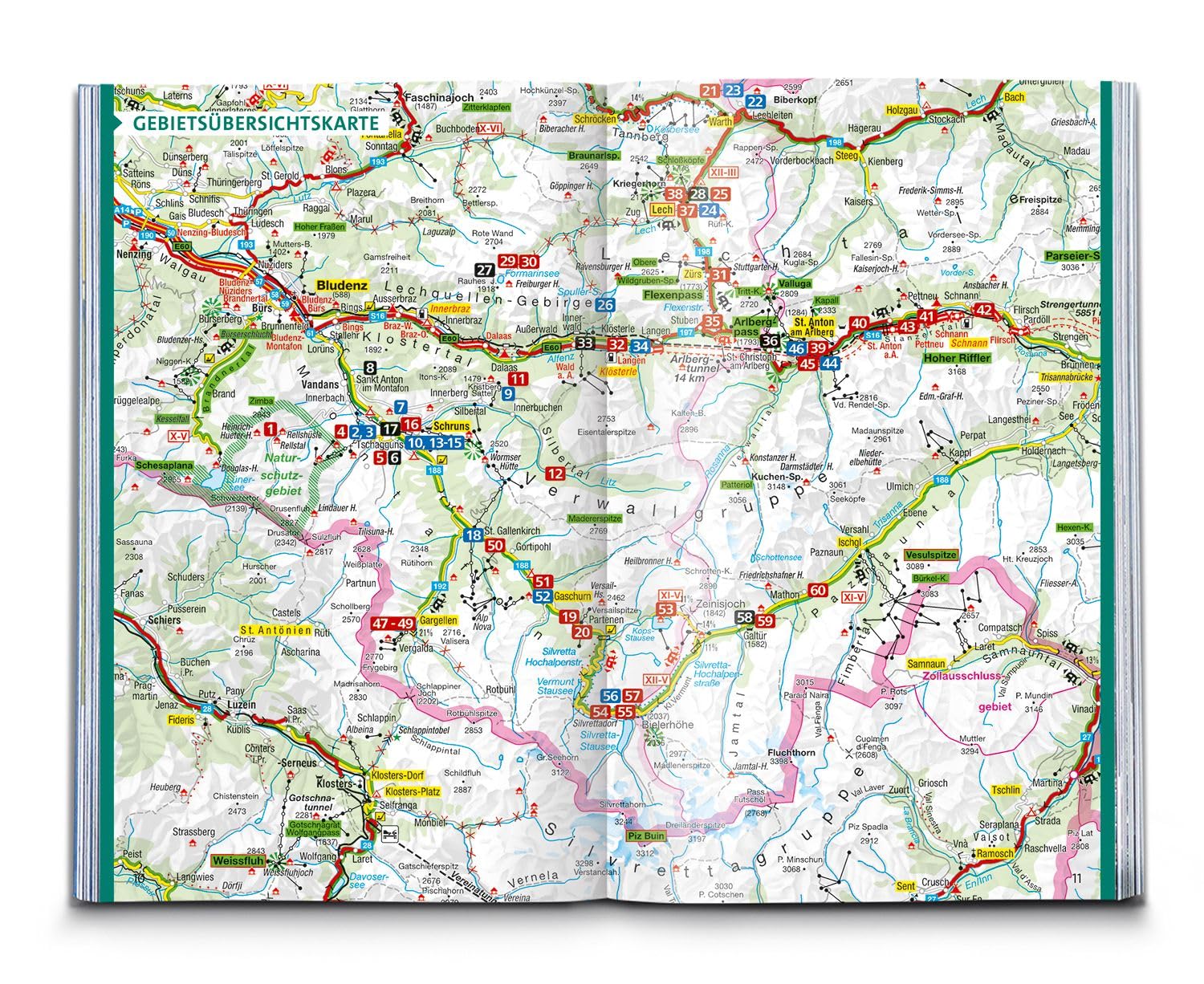 KOMPASS Wanderführer Montafon, Arlberg, Silvretta, 60 Touren mit Extra-Tourenkarte: GPS-Daten zum Download
