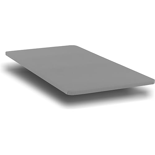 Spring Solution 1.5-Inch Fully Assembled Bunkie Board for Mattress/Bed Support, Twin, Grey.
