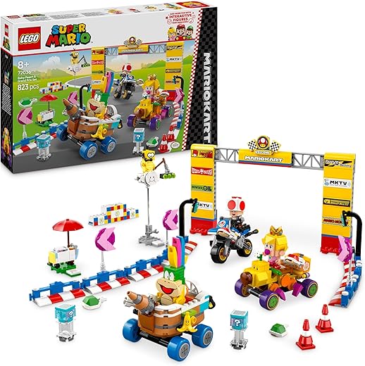 LEGO – Juego de construcción Mario Kart™: Set Bebé Peach y Grand Prix LEGO Super Mario.