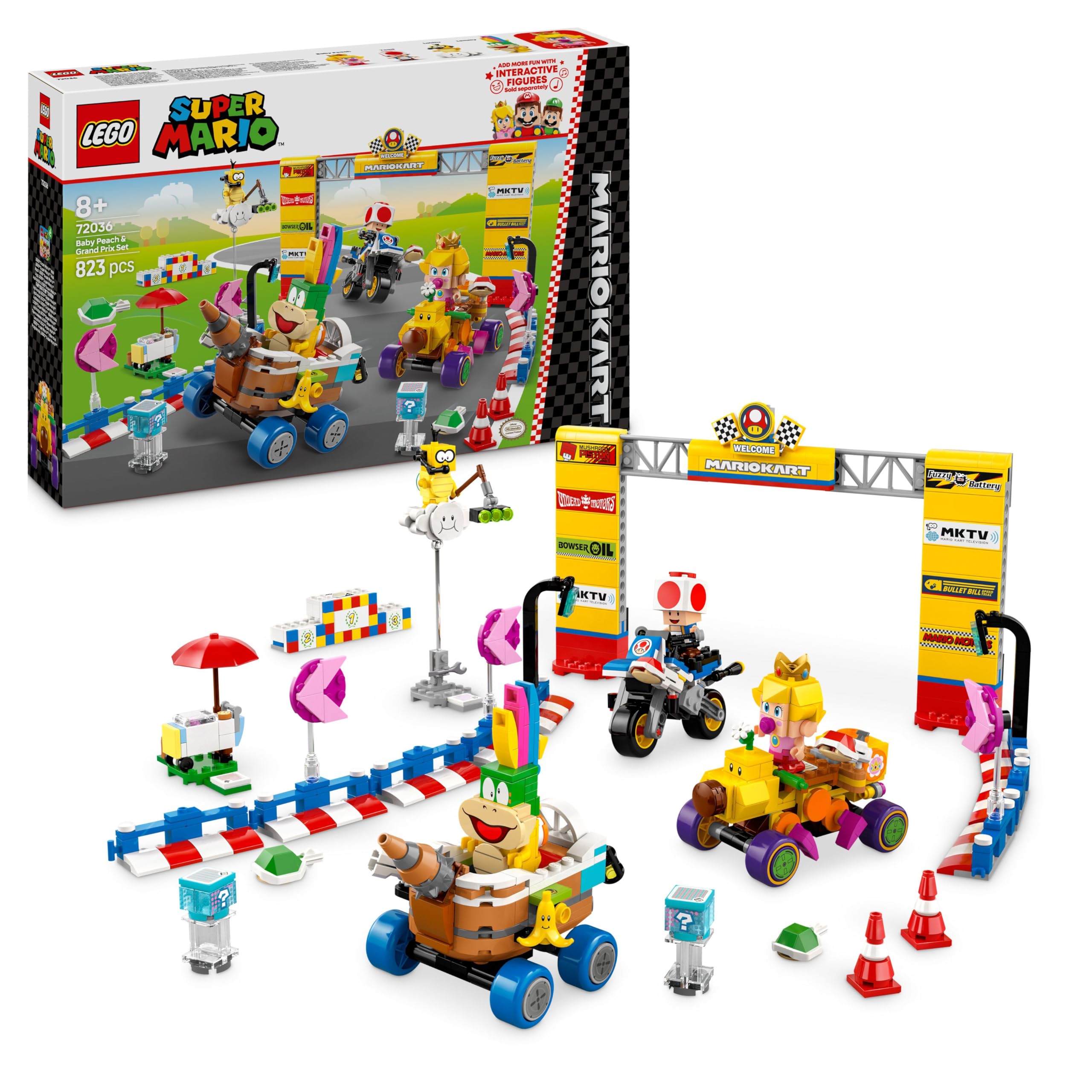 LEGO Super Mario: Mario Kart – Baby Peach & Grand Prix Building