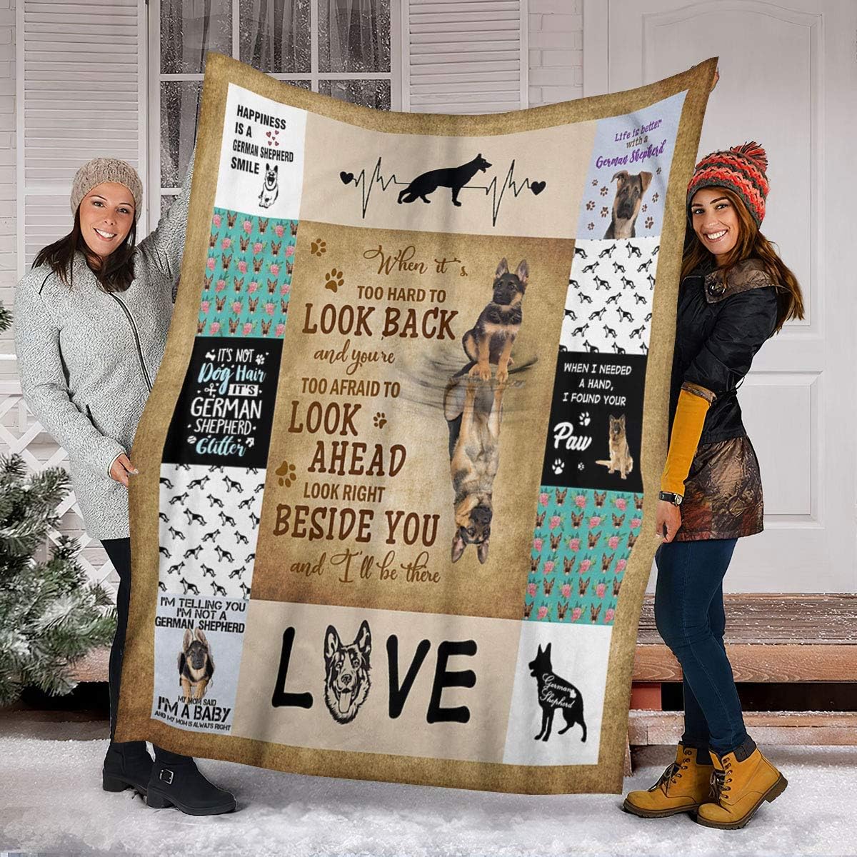 German Shepherd Blanket I Will Be There German Shepherd