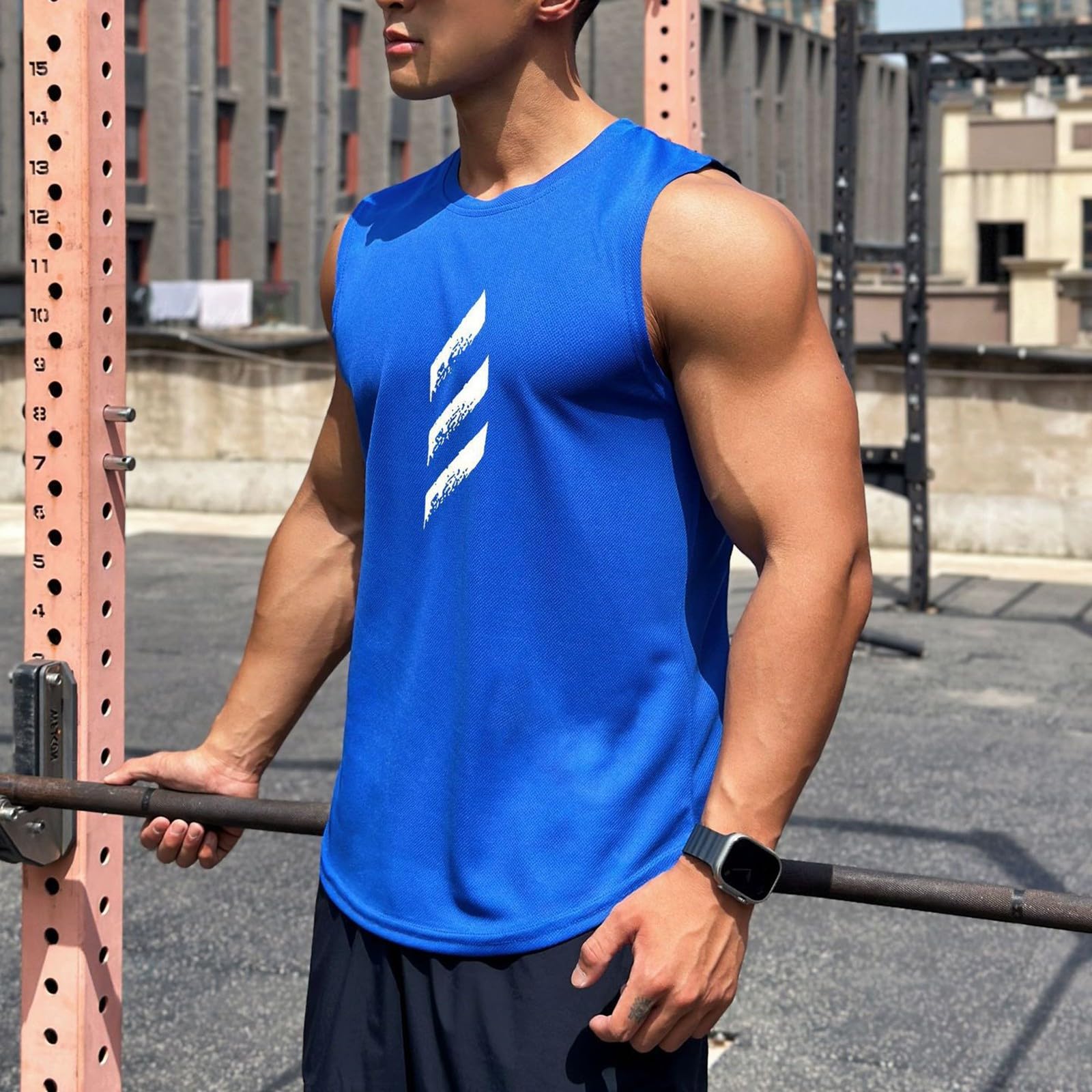 Canottiera Palestra Uomo, Maglietta Senza Maniche Uomo, Senza Maniche Oversize Maglietta Casual Bodybuilding Ad Asciugatura Rapida Magliette Smanicate Sportiva Corsa Canotte Uomo Canotte Uomo Estive