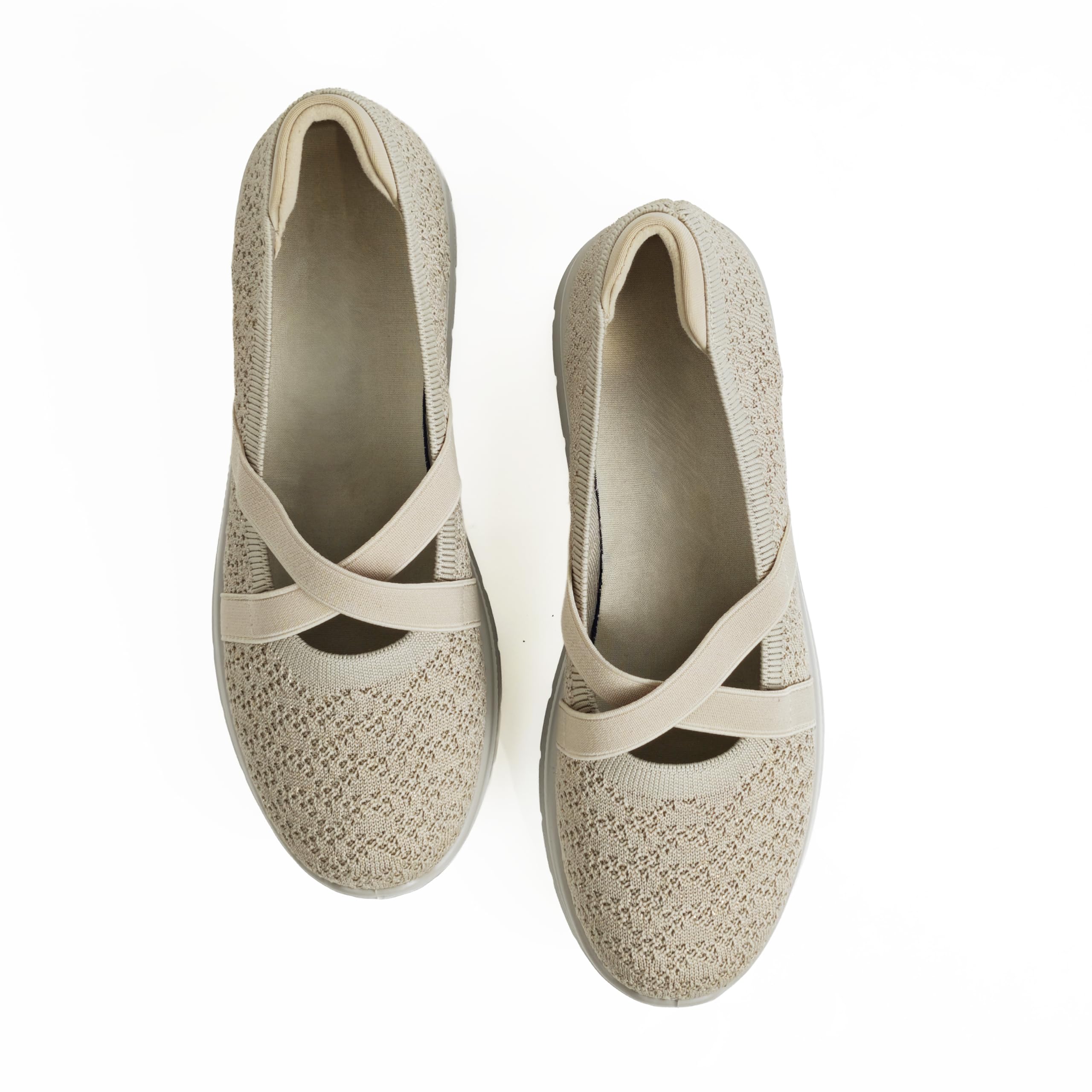 Scarpe Comfort Donna Slip On Elastiche Ballerine Comode Leggere Traspiranti Antiscivolo Casual