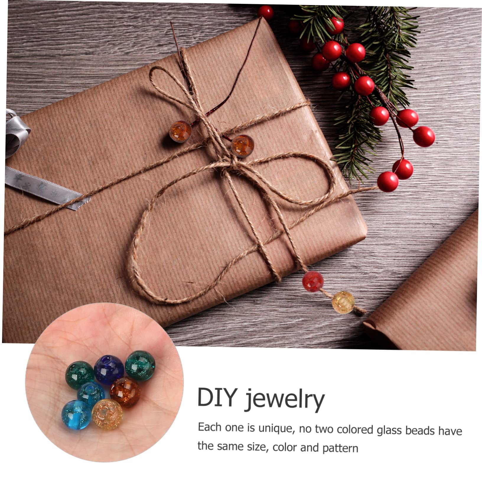 210stücke Glitzernde Perlen Handgemachte Schmuck Materialien Aus Glas Runde Abstandshalter Für Kreative Armband Und Halsketten-projekte