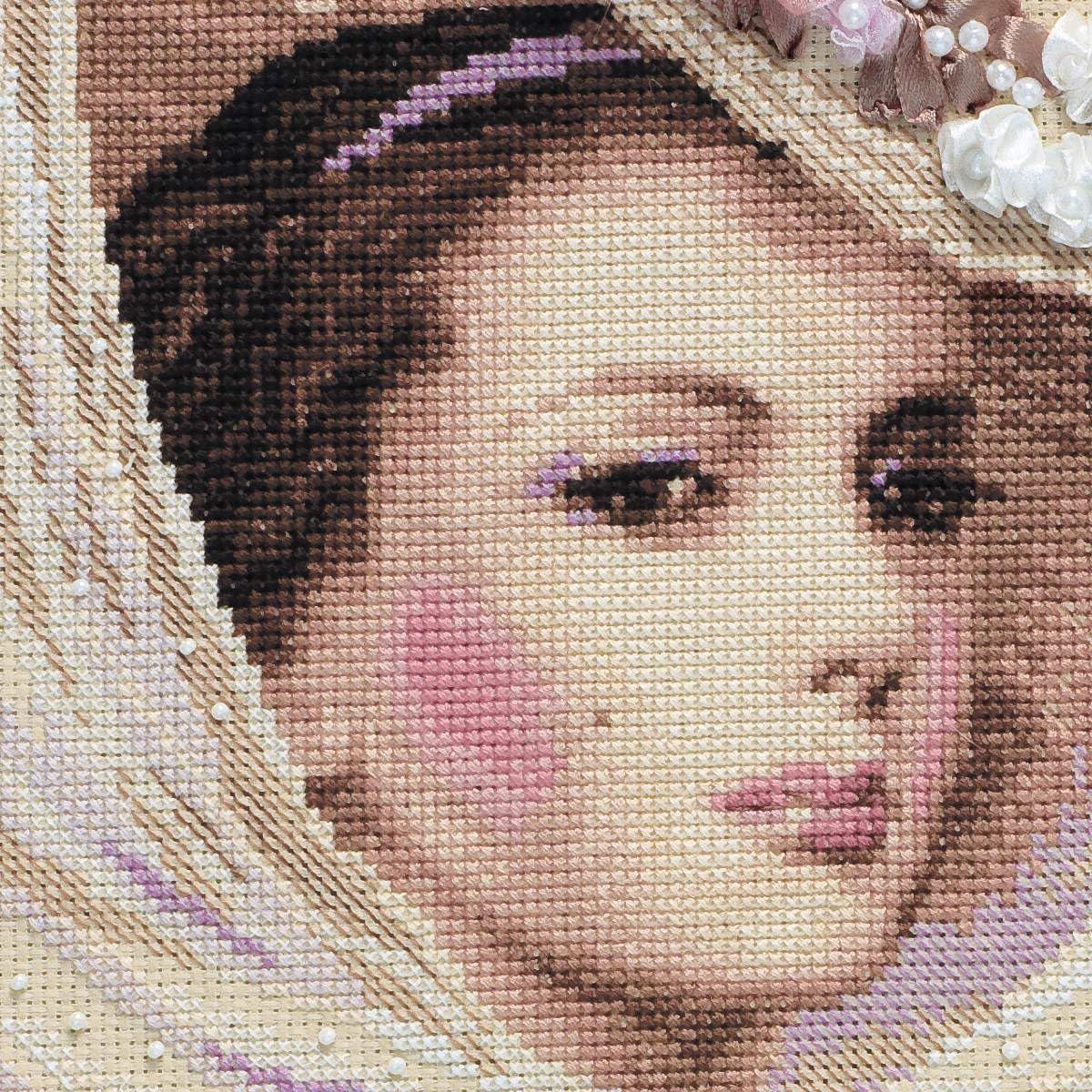 RIOLIS Premium 100/028 - Lilac Evening - Counted Cross Stitch Kit 11.75"x15.75" Zweigart 14ct. Beige AIDA 16 Colors